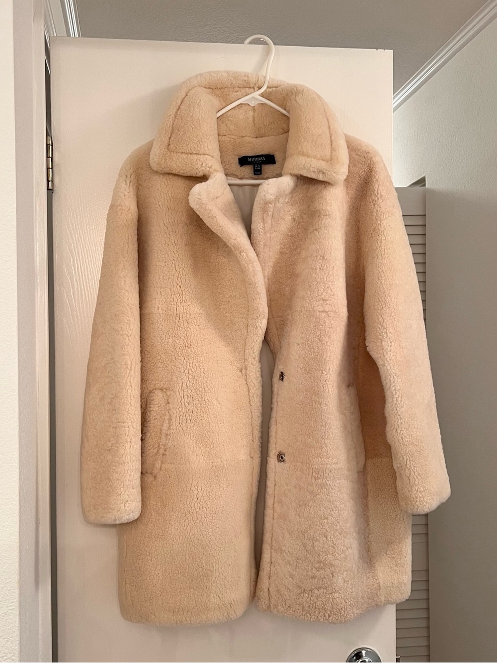100% shearling coat NWT